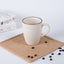 White Ceramic Coffee Mug with Black Border - The Golden Theory