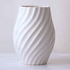 White Ceramic Flower Vase