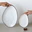 White Ceramic Oval Shaped Platter | Set of 2 - The Golden Theory