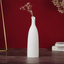 White Ceramic Vase with Narrow Neck - The Golden Theory