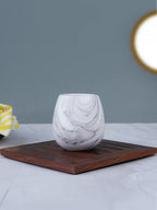 White Marble Art Bathroom Set – Luxurious Bath Accessories - The Golden Theory