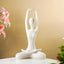 White Marble-Finish Resin Yoga Figurine - The Golden Theory