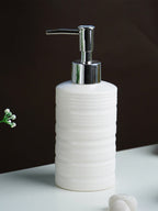 White Matte Ceramic Bathroom Set of 4 - The Golden Theory