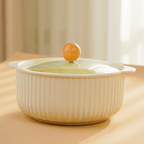 White Mist Ceramic Casserole - The Golden Theory