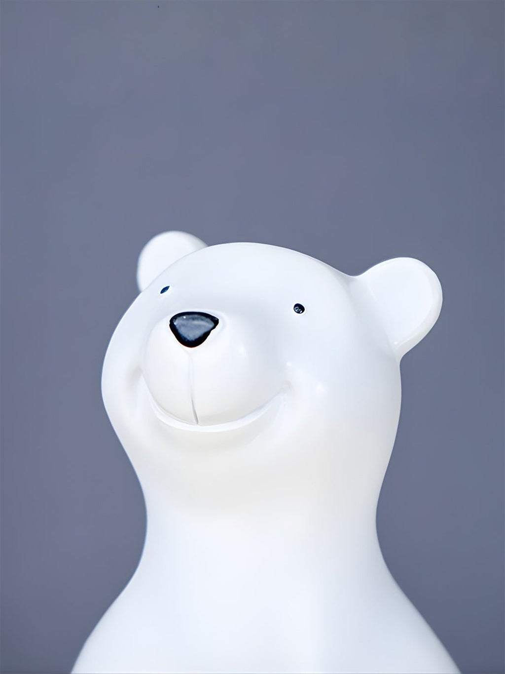 White Polar Bear Decorative Tray with Gold Plate - The Golden Theory