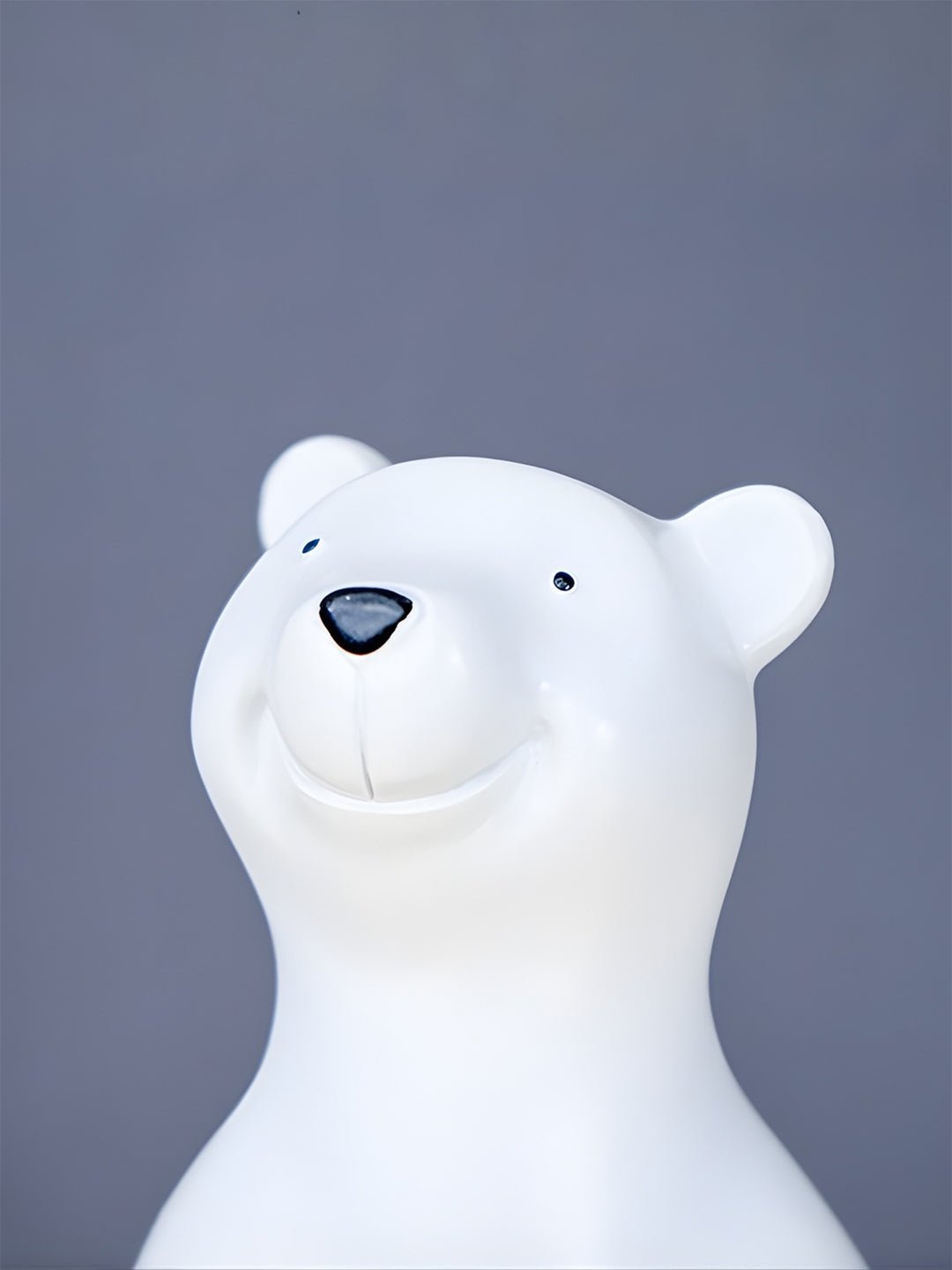 White Polar Bear Decorative Tray with Gold Plate - The Golden Theory