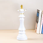 White Queen Chess Piece Sculpture - The Golden Theory