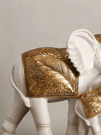 White Resin Elephant Family Figurine - The Golden Theory