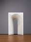 White Ribbed Arch Sculpture - The Golden Theory
