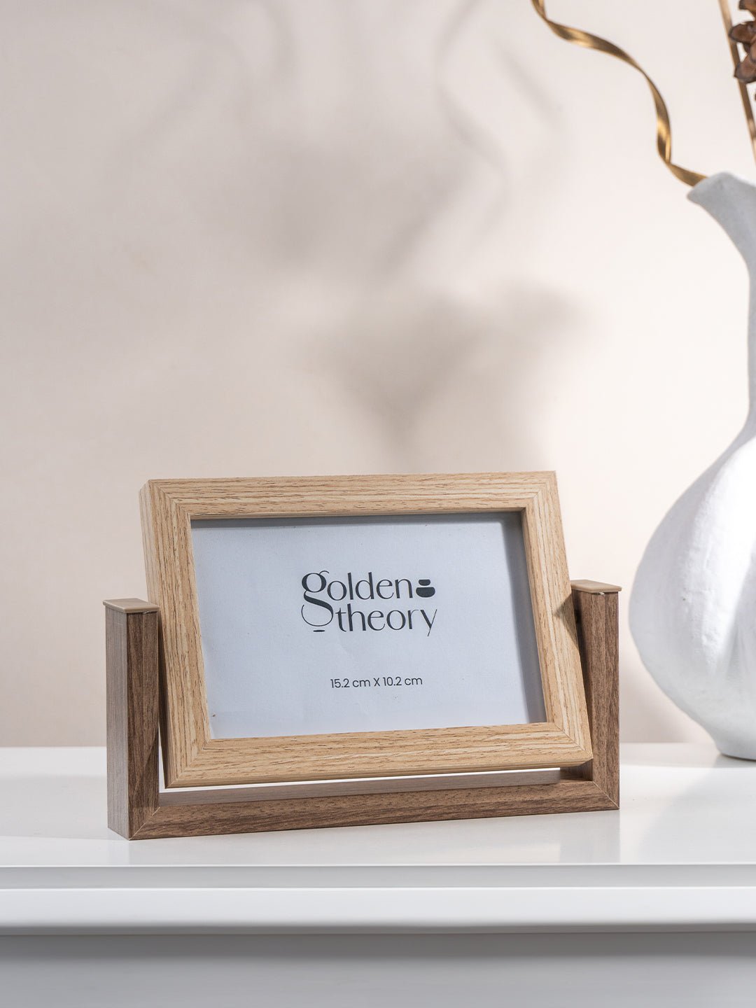 Wooden Photo Frame with Stand - The Golden Theory Main image