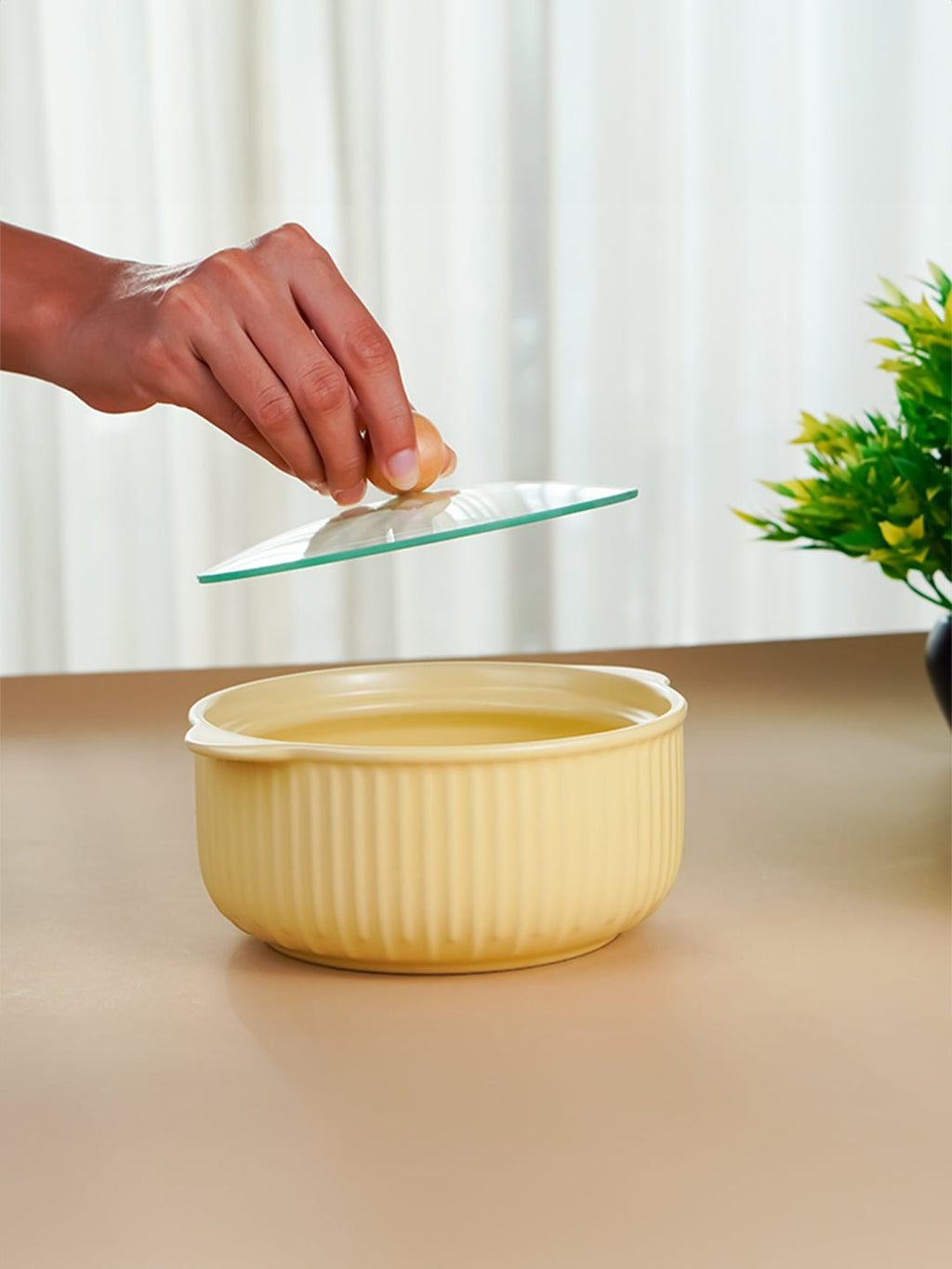 Yellow Sand Ceramic Casserole - The Golden Theory