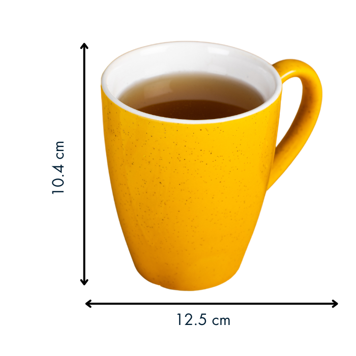 Yellow Solid Color Ceramic Coffee Mug