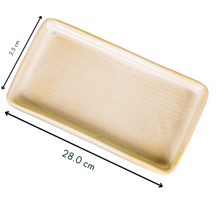 Grey Color Rectangle Platter - The Golden Theory