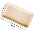 Grey Color Rectangle Platter - The Golden Theory
