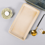 Grey Color Rectangle Platter - The Golden Theory