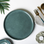 Solid Blue Color Round 8'' Quarter Plate - The Golden Theory